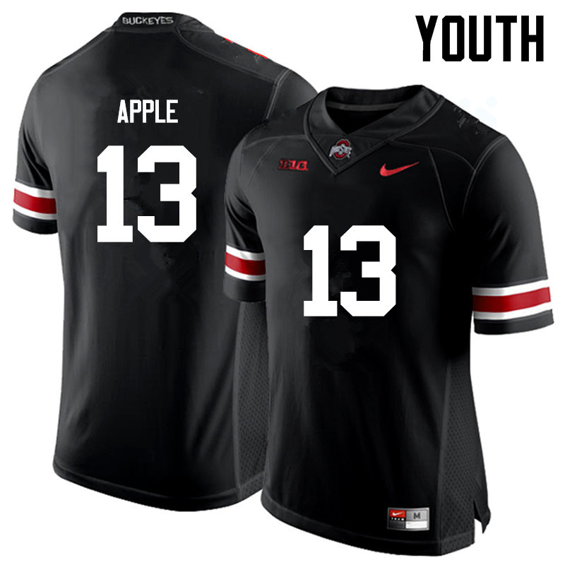 Ohio State Buckeyes Eli Apple Youth #13 Black Game Stitched College Football Jersey